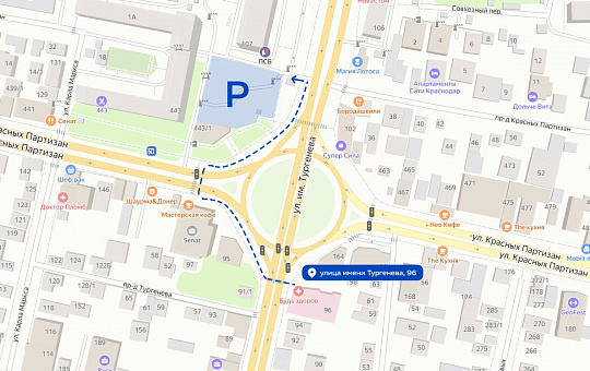 Схема парковки